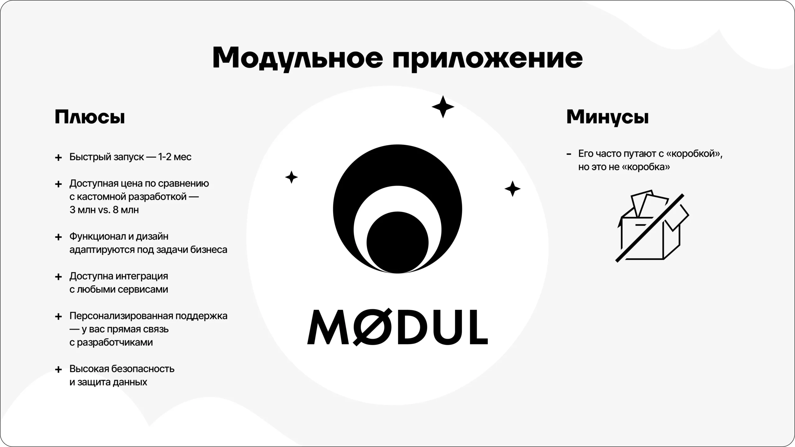 Плюсы и минусы модульной разработки